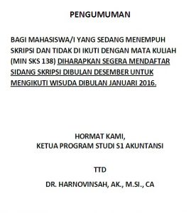 pengumuman